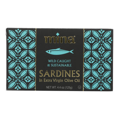 Mina - Sardines In Evoo - Case Of 12-4.4 Oz - Orca Market