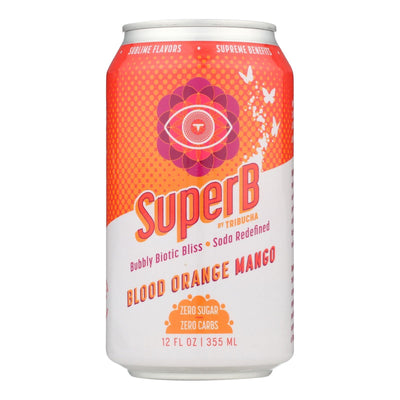 Tribucha Inc - Super B Probiotics Blood Orange Mango - Case Of 6-12 Fz - Orca Market