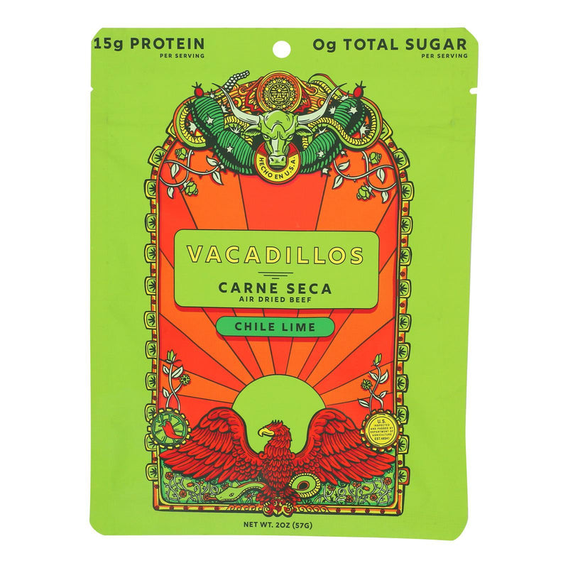 Vacadillos - Carne Seca Chile Lime - Case Of 8-2 Oz - Orca Market