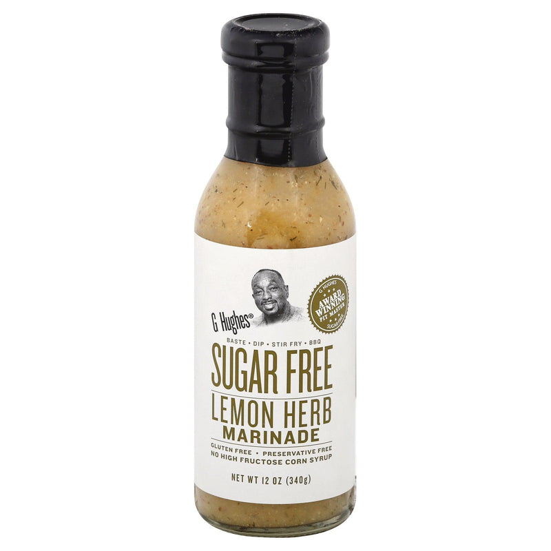 G Hughes - Marinade Lemon Herb Sugar Free - Case Of 6 - 12 Oz - Orca Market