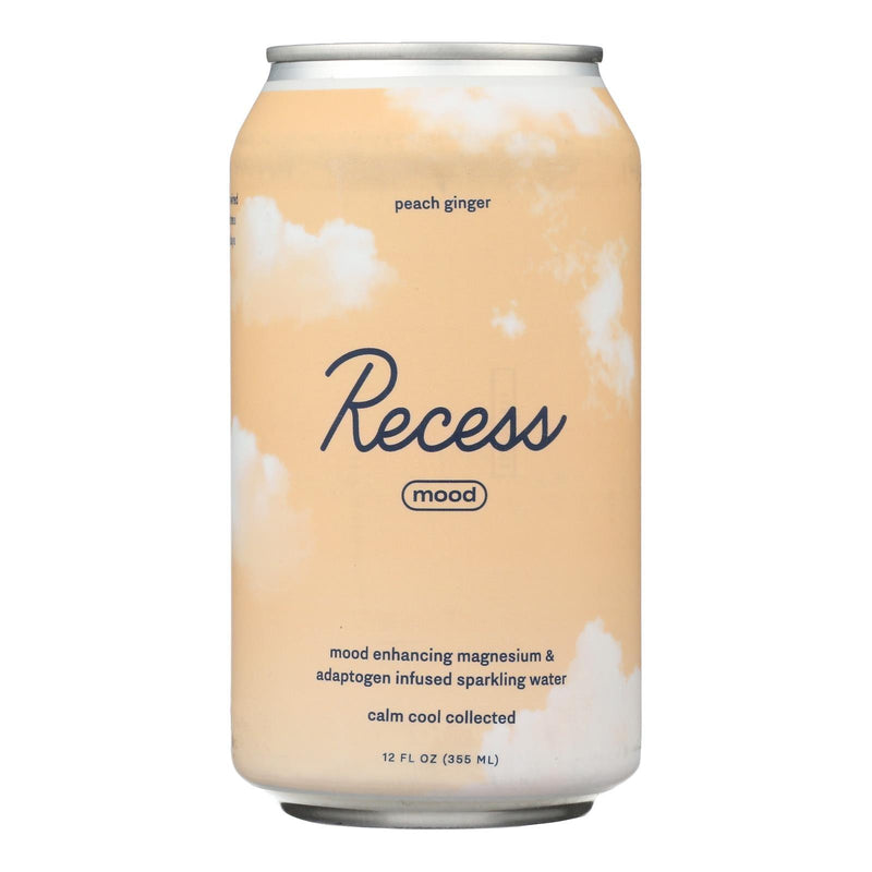 Recess - Sparkling Water Peach Ginger Magnsm - Case Of 12-12 Fz - Orca Market