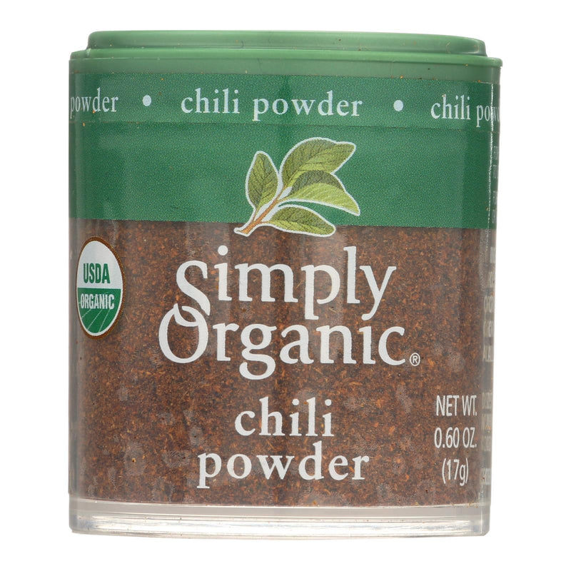 Simply Organic Chili Powder - Organic - .6 Oz - Case Of 6 - Orca Market