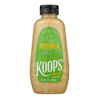 Koop's Mustard Horseradish - Case Of 12 - 12 Oz. - Orca Market