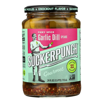 Suckerpunch - Pickle Suckerpunch Dill Garlic Fire - Case Of 6 - 24 Oz - Orca Market