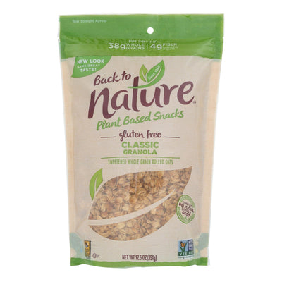 Back To Nature Classic Granola - Lightly Sweetened Whole Grain Rolled Oats - Case Of 6 - 12.5 Oz. - Orca Market