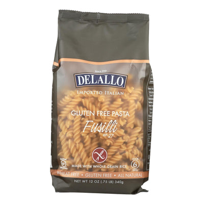 Delallo Gluten-free Fusilli Pasta - Case Of 12 - 12 Oz - Orca Market