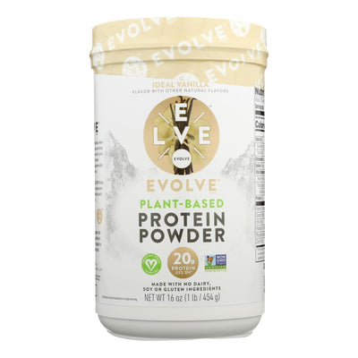 Evolve Real Plant-powered Ideal Vanilla Protein Powder - 1 Each - 16 Oz - Orca Market