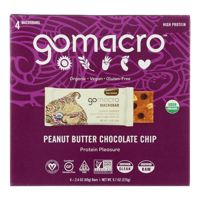 Gomacro - Bar Peanut Butter Chocolate Chip - Case Of 7-4/2.4 Oz - Orca Market