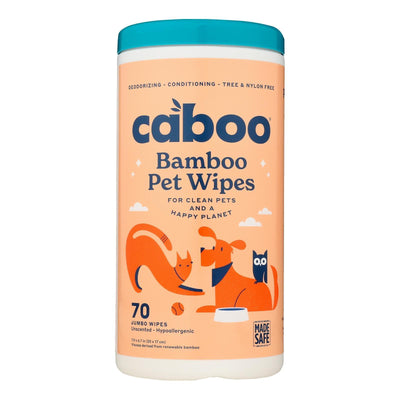 Caboo - Wipes Bamboo Pet - Case Of 8-70 Ct - Orca Market