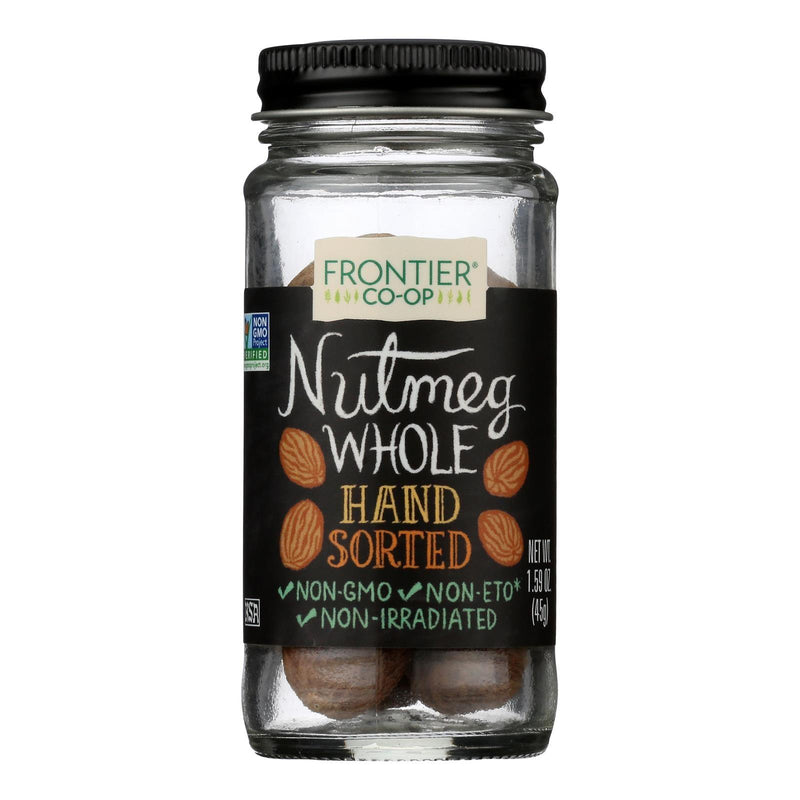 Frontier Natural Products Coop - Whole Nutmeg Hand Sorted - 1 Each -1.59 Oz - Orca Market