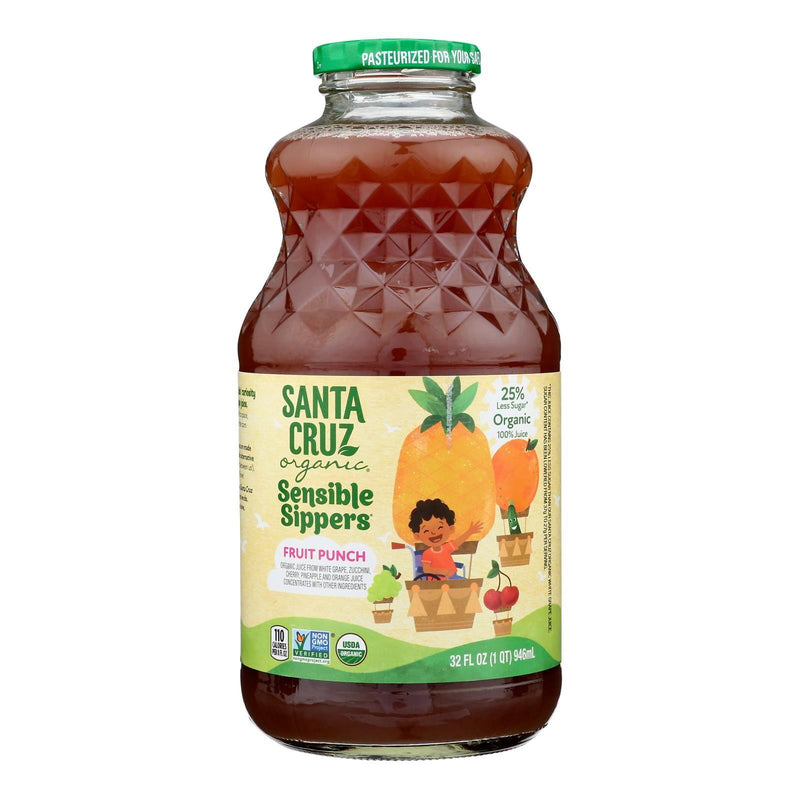 Santa Cruz Organic - Juice Sensible Sippers Fruit Punch - Case Of 6-32 Fz - Orca Market