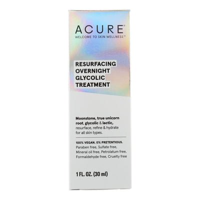 Acure - Glycolic Overnight Treatment Resurfacing - 1 Each-1 Fz - Orca Market