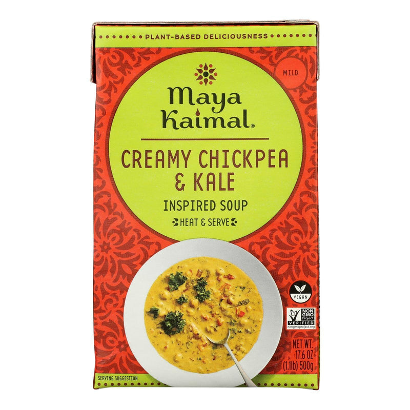 Maya Kaimal - Soup Creamy Chickpea Kale - Case Of 12-17.6 Fz - Orca Market