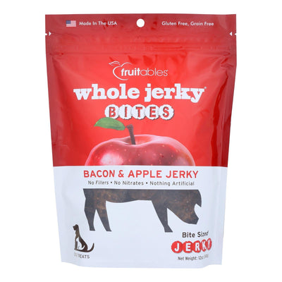 Fruitables - Dog Trt Jrky Bite Bcn&apl - Case Of 6-12 Oz - Orca Market