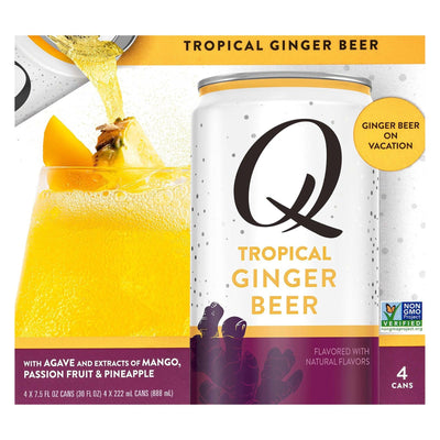 Q Drinks - Ginger Beer Tropical - Case Of 6-4/7.5 Fz - Orca Market