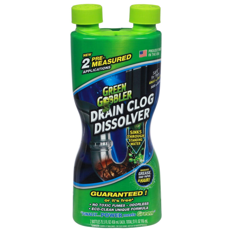 Green Gobbler - Drain Clog Dslv Dual - Case Of 6-31 Fz - Orca Market