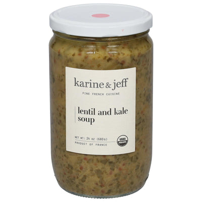 Karine & Jeff - Soup Lentil And Kale - Case Of 6-24 Oz - Orca Market