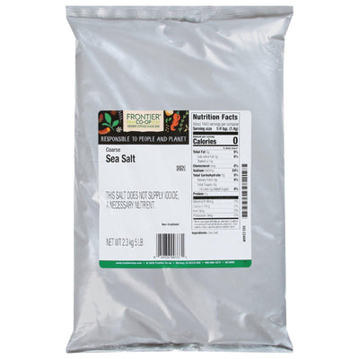 Frontier Herb Sea Salt Coarse - Single Bulk Item - 5lb - Orca Market