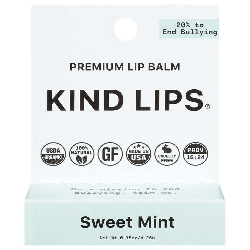 Kind Lips - Lip Balm Sweet Mint - Case Of 12-.15 Oz - Orca Market