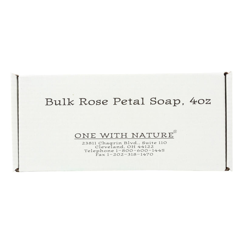 One With Nature Bar Soap - Rose - Case Of 24 - 4 Oz. - Orca Market