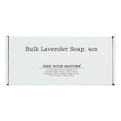 One With Nature Bar Soap - Lavender - Case Of 24 - 4 Oz. - Orca Market