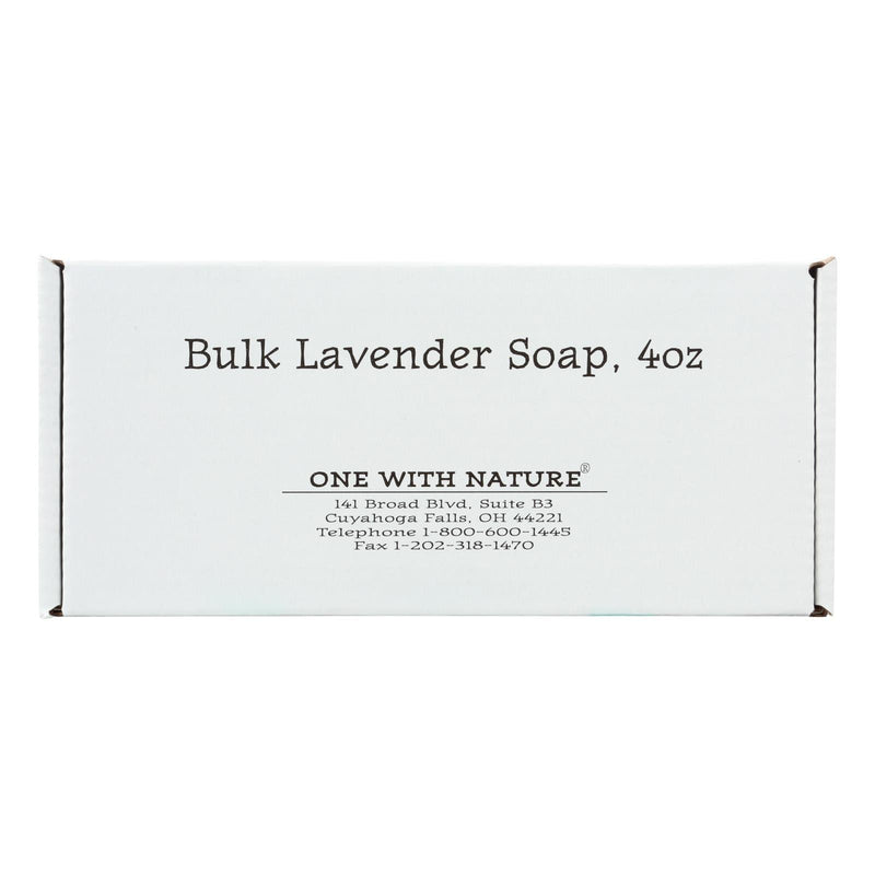 One With Nature Bar Soap - Lavender - Case Of 24 - 4 Oz. - Orca Market