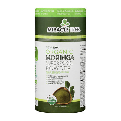 Miracle Tree - Moringa Powder Organic - Case Of 6 - 8 Oz - Orca Market