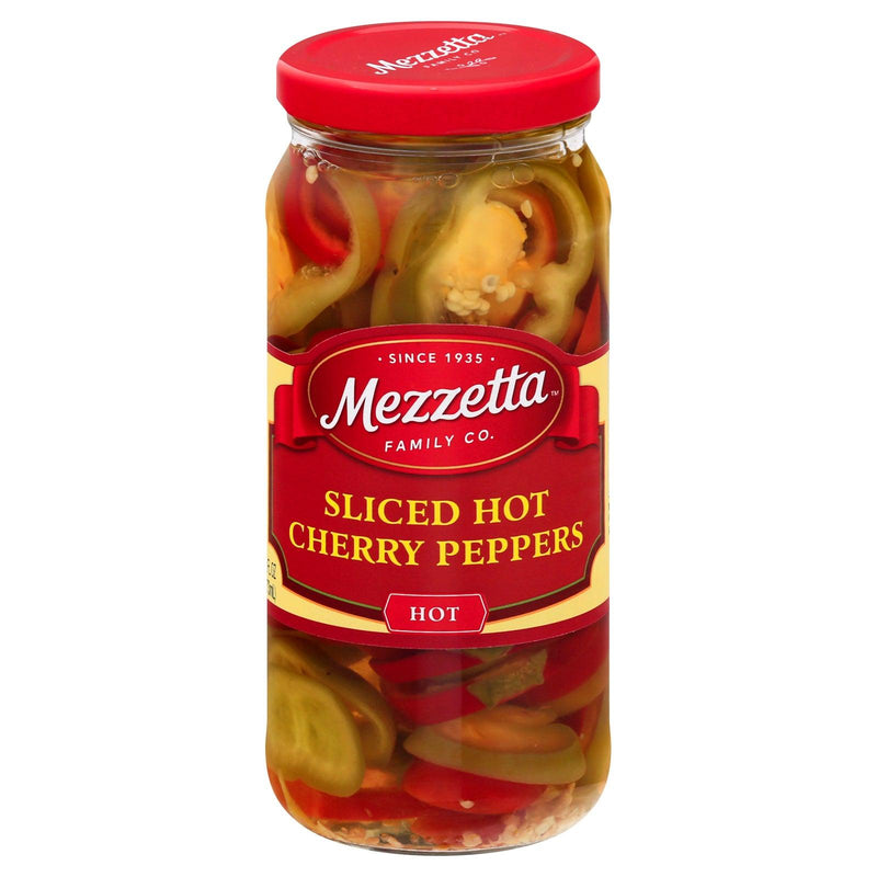 Mezzetta Peppers - Hot Cherry - Sliced - Case Of 6 - 16 Oz - Orca Market