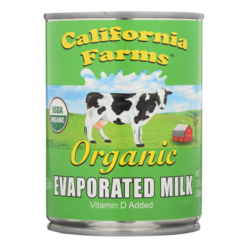 California Farms Organic Evaporated Milk - Case Of 24 - 12 Fl Oz - Orca Market