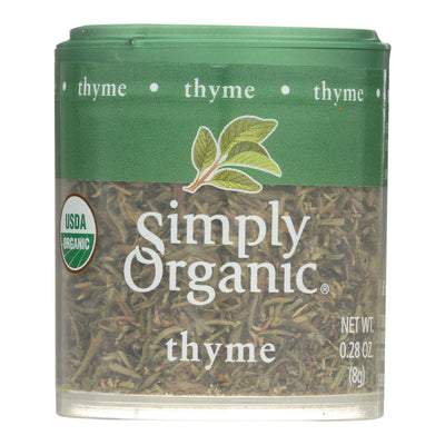 Simply Organic Thyme Leaf - Organic - Whole - Fancy Grade - .28 Oz - Case Of 6 - Orca Market