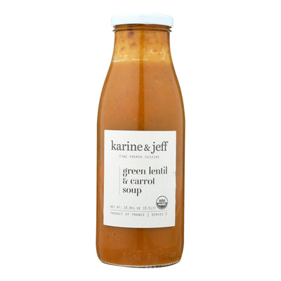 Karine & Jeff Green Lentil & Carrot Soup - Case Of 6 - 16.9 Fz - Orca Market