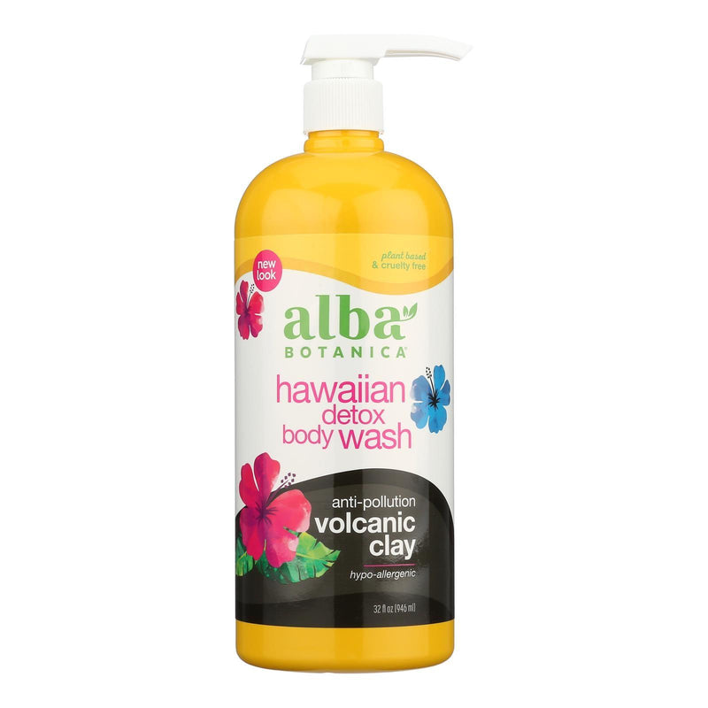 Alba Botanica - Hawaiian Detox Body Wash - Anti-pollution Volcanic Clay - 32 Fl Oz - Orca Market