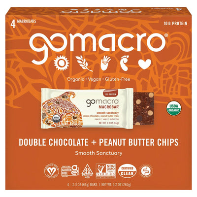 Gomacro - Bar Double Chocolate Peanut Butter - Case Of 7-4/2.3 Oz - Orca Market