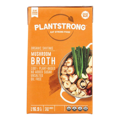 Plantstrong - Broth Shitake Mushroom - Case Of 6-16.9 Fz - Orca Market