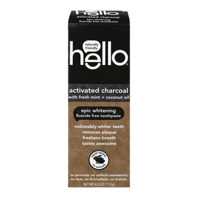 Hello Products Llc - Tpst Act Char Wht Flrd Fr - Case Of 6-4 Oz - Orca Market