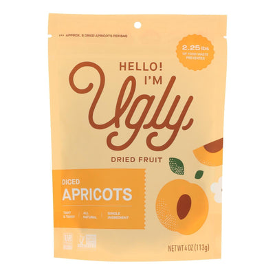 Hello! I'm Ugly - Dried Apricot Diced 100% Upcycld - Case Of 12-4 Oz - Orca Market