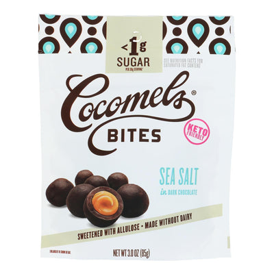 Cocomels - Bites Dark Chocolate Sea Salt Keto - Case Of 6-3.00 Oz - Orca Market