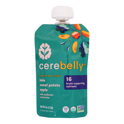 Cerebelly - Puree Kale Sweet Pot Ap - Case Of 6-4 Oz - Orca Market