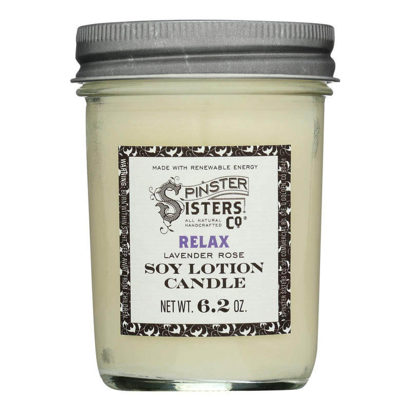 Spinster Sisters Co. - Body Lotion Candle Relax - Case Of 4-6.2 Oz - Orca Market