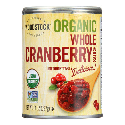 Woodstock - Organic Cranberry Sauce - Whole - Case Of 12 - 14 Oz. - Orca Market