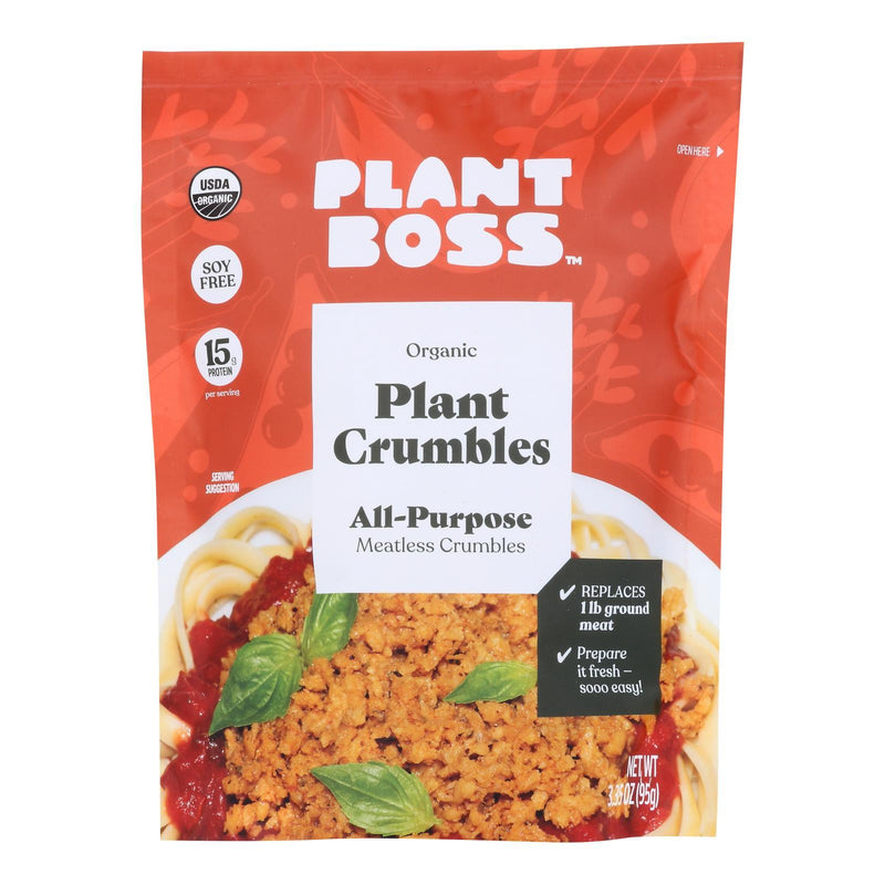 Plant Boss - Meatless Crumble All Prps - Case Of 6-3.35 Oz - Orca Market