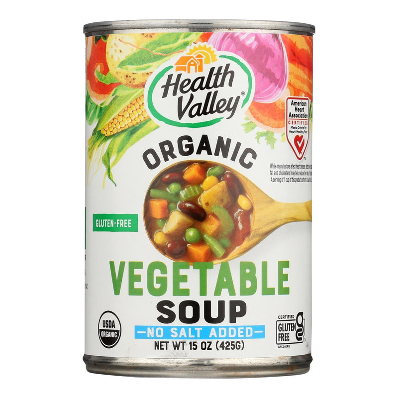 Health Valley Organic Soup - Vegetable No Salt Added - Case Of 12 - 15 Oz. - Orca Market