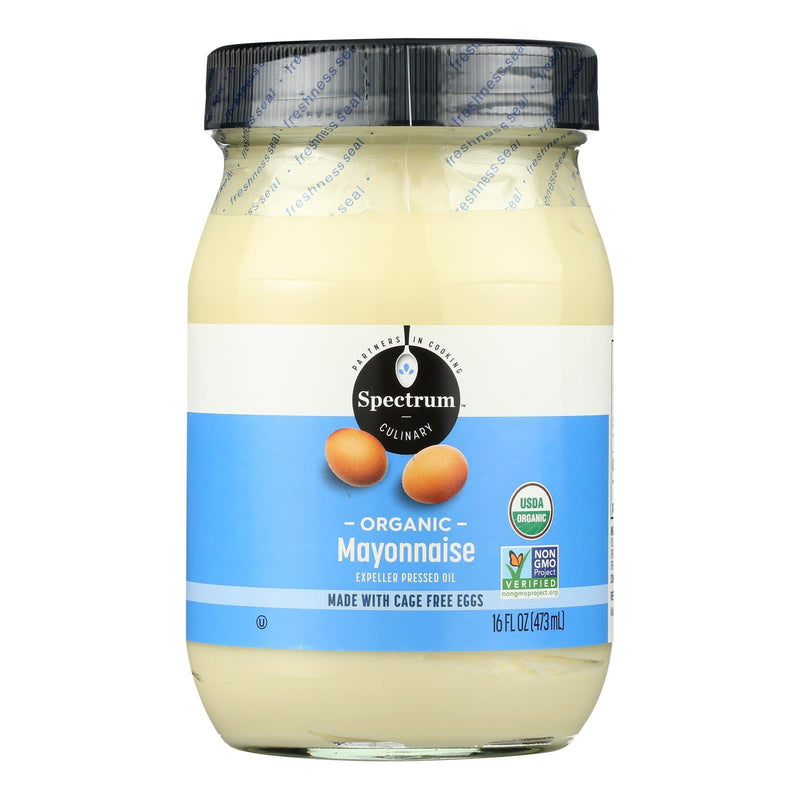 Spectrum Naturals Organic Mayonnaise With Cage Free Eggs - Case Of 12 - 16 Oz. - Orca Market