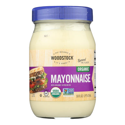 Woodstock Organic Mayonnaise - Case Of 12 - 16 Oz - Orca Market