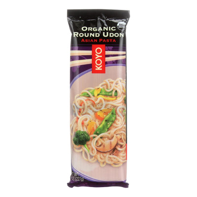 Koyo Organic Round Udon Noodles - Case Of 12 - 8 Oz - Orca Market