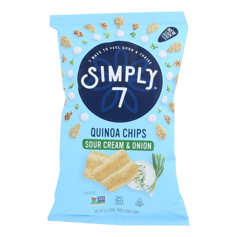 Simply 7 - Chips Quinoa Sour Cream & Onion - Case Of 8-3.5 Oz - Orca Market