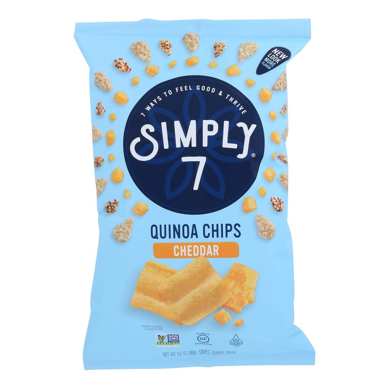 Simply 7 - Chips Quinoa Cheddar - Case Of 8-3.5 Oz - Orca Market