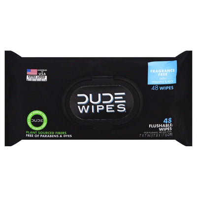 Dude Wipes - Wipes Dispenser Pack - Case Of 8 - 48 Count - Orca Market