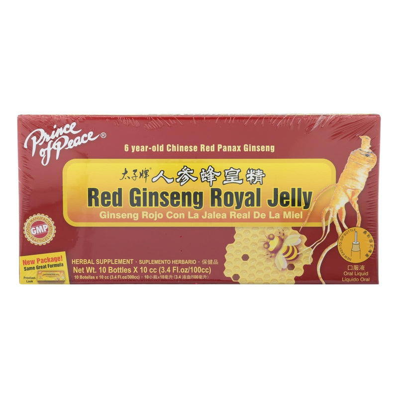 Prince Of Peace Red Ginseng - Royal Jelly - 10 Cc - 10 Count - Orca Market