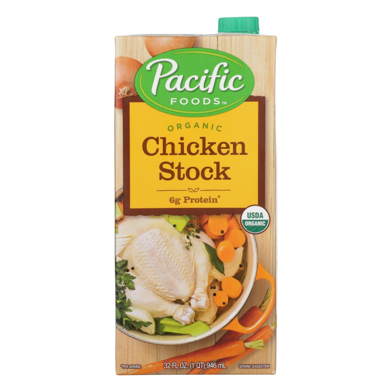 Pacific Natural Foods Simply Stock - Chicken - Case Of 12 - 32 Fl Oz. - Orca Market